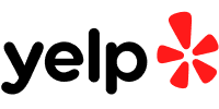 The logo for Yelp.